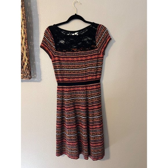 Anthropologie Sparrow Dress S Small Lace Knit Short Sleeve Cashmere Touch - Picture 8 of 8